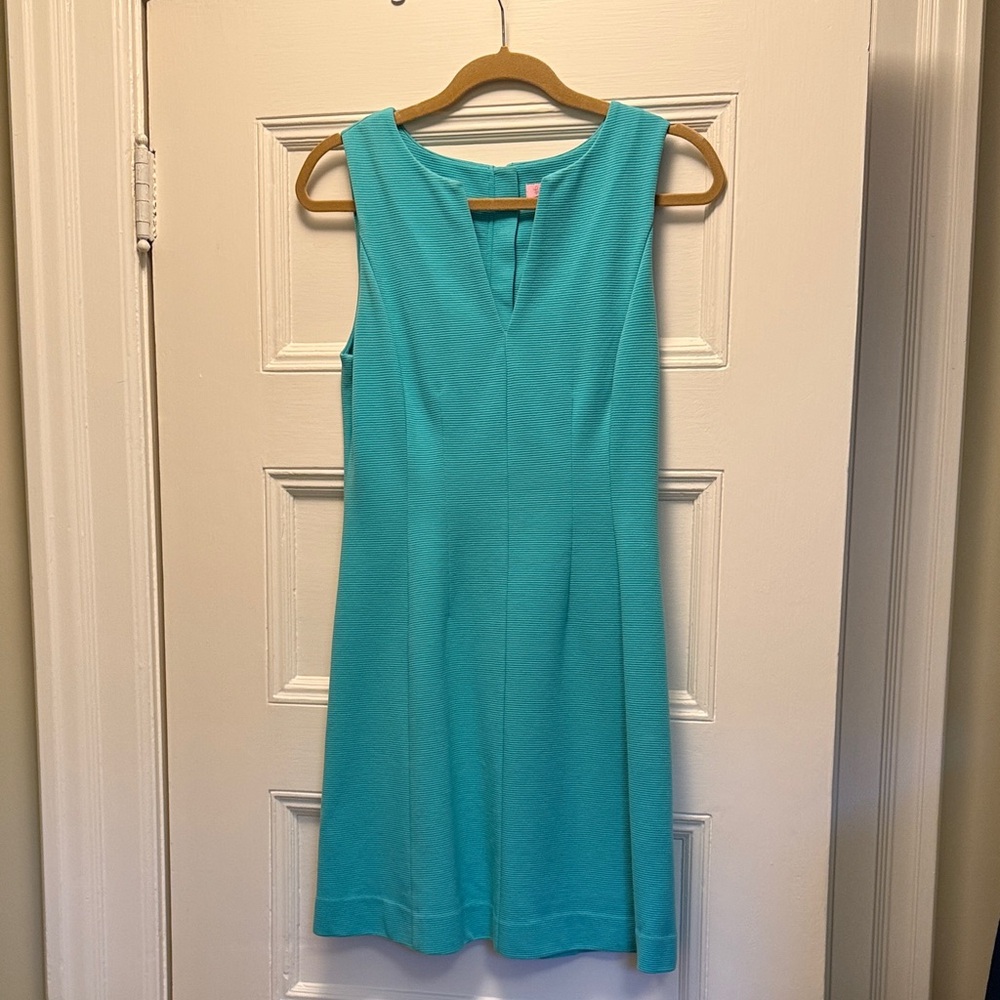 Lilly Pulitzer Sleeveless Teal Shift Dress